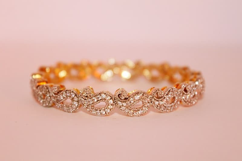 Tennis Bóveda — Oro rosa 18k, 1.2 ct total