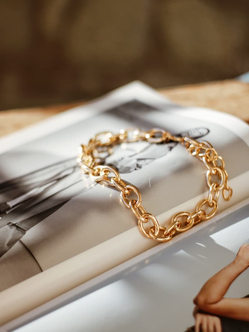 Pulsera Trazo — Oro amarillo 14k, Eslabón clásico